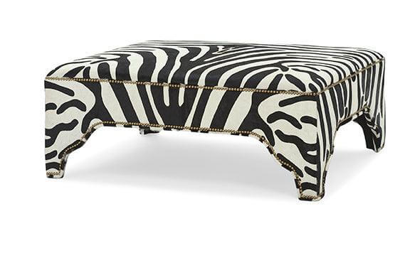 Morocco Studded Square Ottoman - Avant Garde Furniture - Designer Furniture Store & Luxury Home Decor