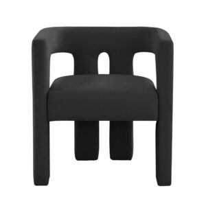 Monaco Black Velvet Chair - Avant Garde Furniture - Designer Furniture Store & Luxury Home Decor