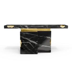 Emperor Nero Marble Brass Console