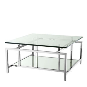Superla Chrome Glass Coffee table