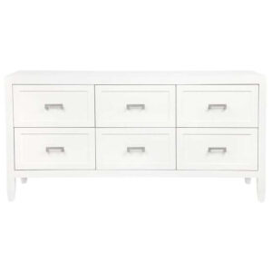 Soloman White Nickel Dressing Cabinet
