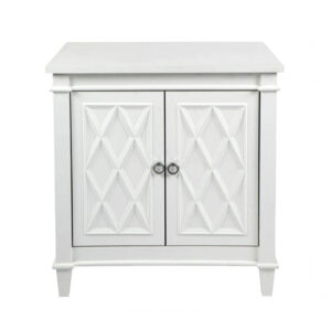 Mercer White Nickel Cabinet