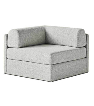 Newton Light Grey Boucle Corner Sofa