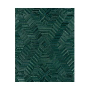 Riva Emerald Green Cowhide Rug
