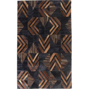 Western Black Brown Cowhide Rug 6 x 9 - Avant Garde Furniture - Designer Furniture Store & Luxury Home Decor