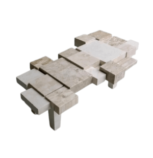 Archie Travertine Coffee Table - Avant Garde Furniture - Designer Furniture Store & Luxury Home Decor