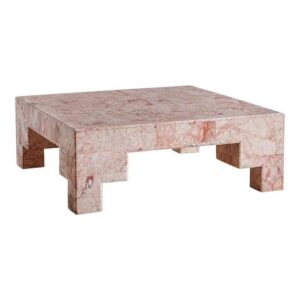 Morocco Pink Marble Coffee Table - Avant Garde Furniture - Designer Furniture Store & Luxury Home Decor
