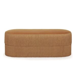 Fringe Caramel Velvet Bench - Avant Garde Furniture - Designer Furniture Store & Luxury Home Decor
