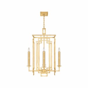 Palatial Gold Leaf Chandelier