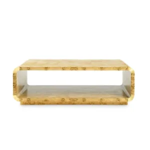 Emilio Natural Burl Coffee Table - Avant Garde Furniture - Designer Furniture Store & Luxury Home Decor