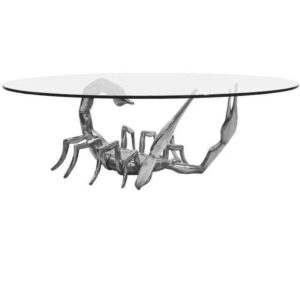 Le Object Scorpion Nickel Coffee Table - Avant Garde Furniture - Designer Furniture Store & Luxury Home Decor