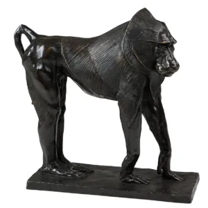Monkey Baboon Bronze Patina Large Sculpture - Avant Garde Furniture - Designer Furniture Store & Luxury Home Decor