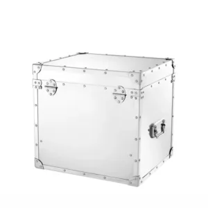 London Aluminium Chrome Aviator Trunk - Avant Garde Furniture - Designer Furniture Store & Luxury Home Decor
