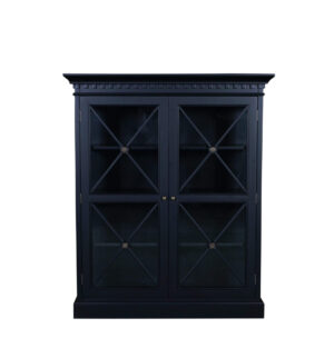 Versailles Black Oak Glass Display Cabinet - Avant Garde Furniture - Designer Furniture Store & Luxury Home Decor