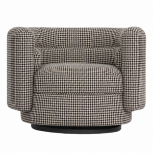Yardley Houndstooth Linen Armchair