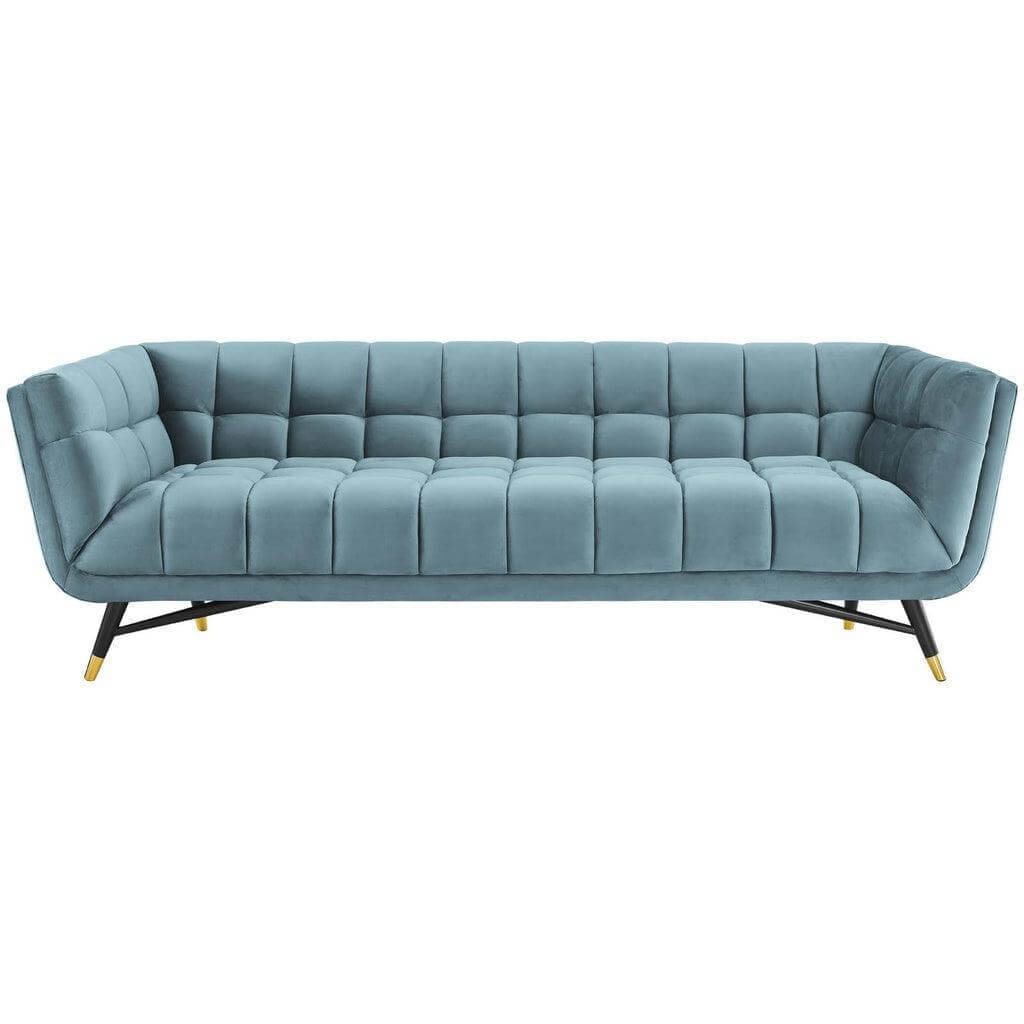 Adept Grey Velvet Sofa - Avant Garde Furniture - Designer Furniture Store & Luxury Home Decor