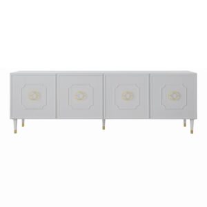 Adonis Light Grey Ash Gold Cabinet - Avant Garde Furniture - Designer Furniture Store & Luxury Home Decor