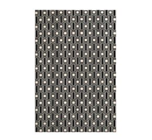Safavieh Black White Wool Rug
