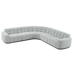 Alessandro Light Grey Boucle Modular Sofa - Avant Garde Furniture - Designer Furniture Store & Luxury Home Decor