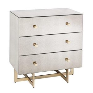 Alize Antique Mirror Gold Bedside Chest - Avant Garde Furniture - Designer Furniture Store & Luxury Home Decor
