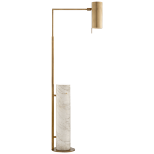 Alma Italian White Marble Brass Floor Lamp - Avant Garde Furniture - Designer Furniture Store & Luxury Home Decor