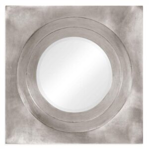 Amara Nickel Circle Wall Mirror - Avant Garde Furniture - Designer Furniture Store & Luxury Home Decor