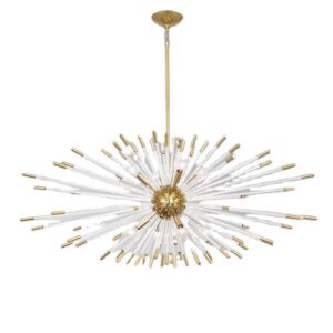 Andromeda Brass Lucite Chandelier - Avant Garde Furniture - Designer Furniture Store & Luxury Home Decor