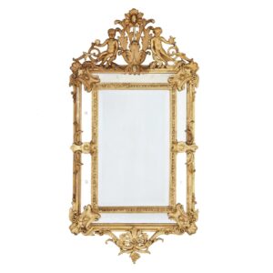 Antique Gilded Cupid Filigree Mirror 143cm - Avant Garde Furniture - Designer Furniture Store & Luxury Home Decor