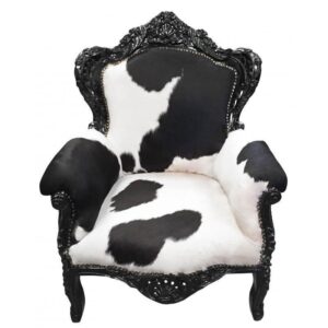 Archibald Baroque Cowhide Leather Chair - Avant Garde Furniture - Designer Furniture Store & Luxury Home Decor