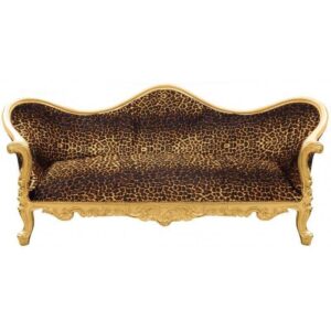 Archibald Baroque Gold Leaf Leopard Sofa - Avant Garde Furniture - Designer Furniture Store & Luxury Home Decor