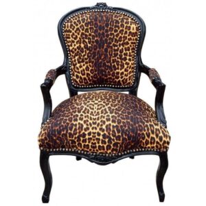Archibald Baroque Leopard Black Studded Dining Chair - Avant Garde Furniture - Designer Furniture Store & Luxury Home Decor