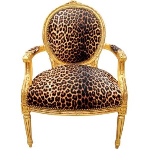Archibald Baroque Velvet Leopard Gold Leaf Chair - Avant Garde Furniture - Designer Furniture Store & Luxury Home Decor