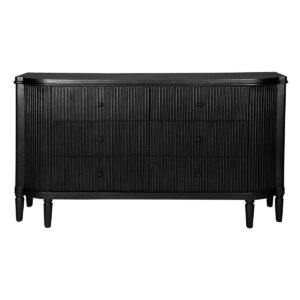 Arielle Black Drawer Chest 160cm - Avant Garde Furniture - Designer Furniture Store & Luxury Home Decor