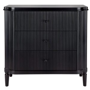 Arielle Black Bedside Table Large 96cm - Avant Garde Furniture - Designer Furniture Store & Luxury Home Decor