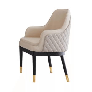 Armani Cream Leather Dining Chair - Avant Garde Furniture - Designer Furniture Store & Luxury Home Decor