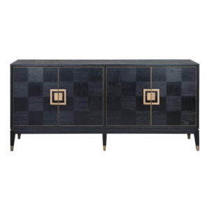 Art Deco Geometric Antique Brass Buffet - Avant Garde Furniture - Designer Furniture Store & Luxury Home Decor