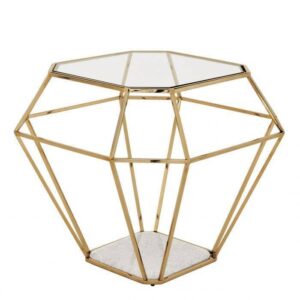 Asher Gold Side Table 65cm - Avant Garde Furniture - Designer Furniture Store & Luxury Home Decor
