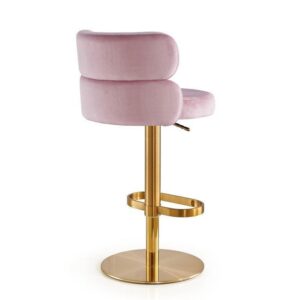 Avalon Blush Brass Counter Stool - Avant Garde Furniture - Designer Furniture Store & Luxury Home Decor