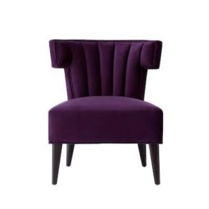Azariah Purple Velvet Chair - Avant Garde Furniture - Designer Furniture Store & Luxury Home Decor