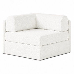 Newton White Boucle Corner Sofa
