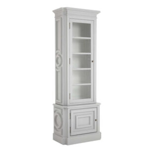 Elegancia White Brass Etagere