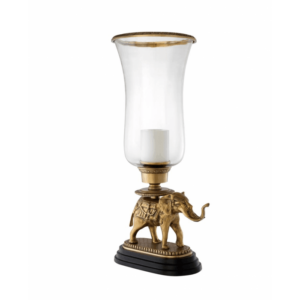 Bago Brass Elephant Granite Large Hurricane - Avant Garde Furniture - Designer Furniture Store & Luxury Home Decor