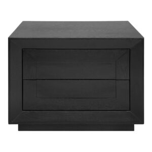 Balmain Black Oak Low Bedside Table - Avant Garde Furniture - Designer Furniture Store & Luxury Home Decor