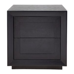 Balmain Black Oak Tall Bedside Table - Avant Garde Furniture - Designer Furniture Store & Luxury Home Decor