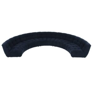 Balmain Midnight Blue Velvet Tufted 10 Seater Sofa 444cm - Avant Garde Furniture - Designer Furniture Store & Luxury Home Decor