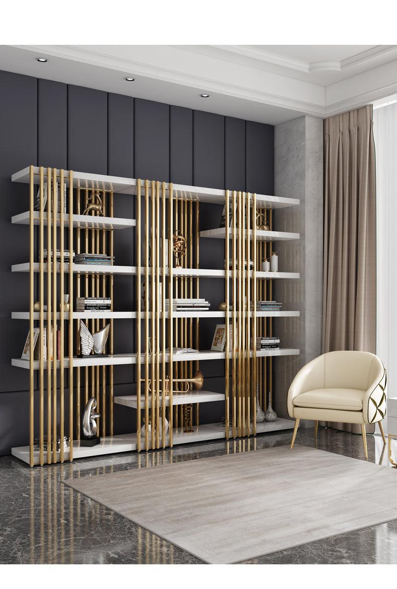 Balmain White Gold Etagere 160cm - Avant Garde Furniture - Designer Furniture Store & Luxury Home Decor