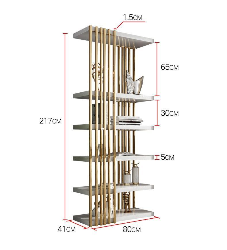 Balmain White Gold Etagere 160cm - Avant Garde Furniture - Designer Furniture Store & Luxury Home Decor