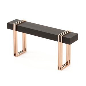 Balmoral Black Oak Brass Console - Avant Garde Furniture - Designer Furniture Store & Luxury Home Decor