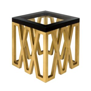 Barolo Brushed Gold Sidetable - Avant Garde Furniture - Designer Furniture Store & Luxury Home Decor