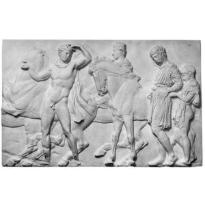 Bas-relief from the Parthenon: ephebes and horses XIII 156cm - Avant Garde Furniture - Designer Furniture Store & Luxury Home Decor